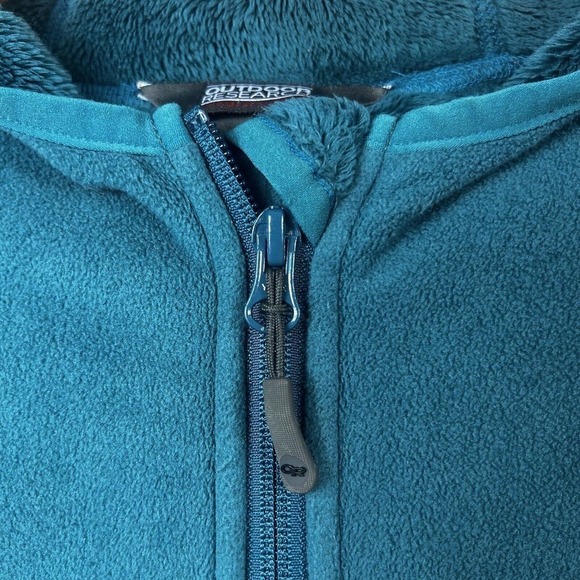 Outdoor Research Green Fleece Hoodie Size L Zip Up - Picture 3 of 12